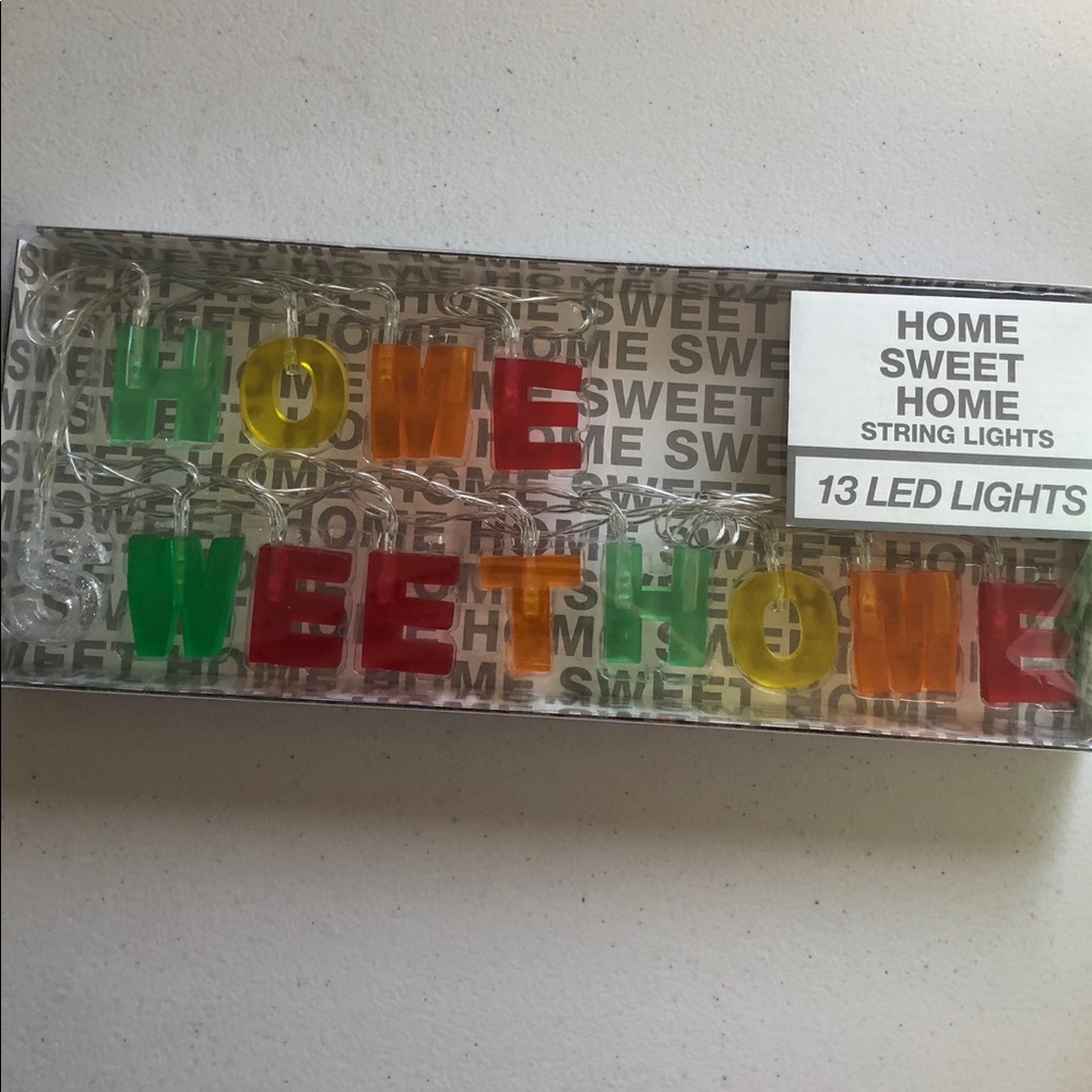 🌵3/$15 Home Sweet Home LED String lights (see description)